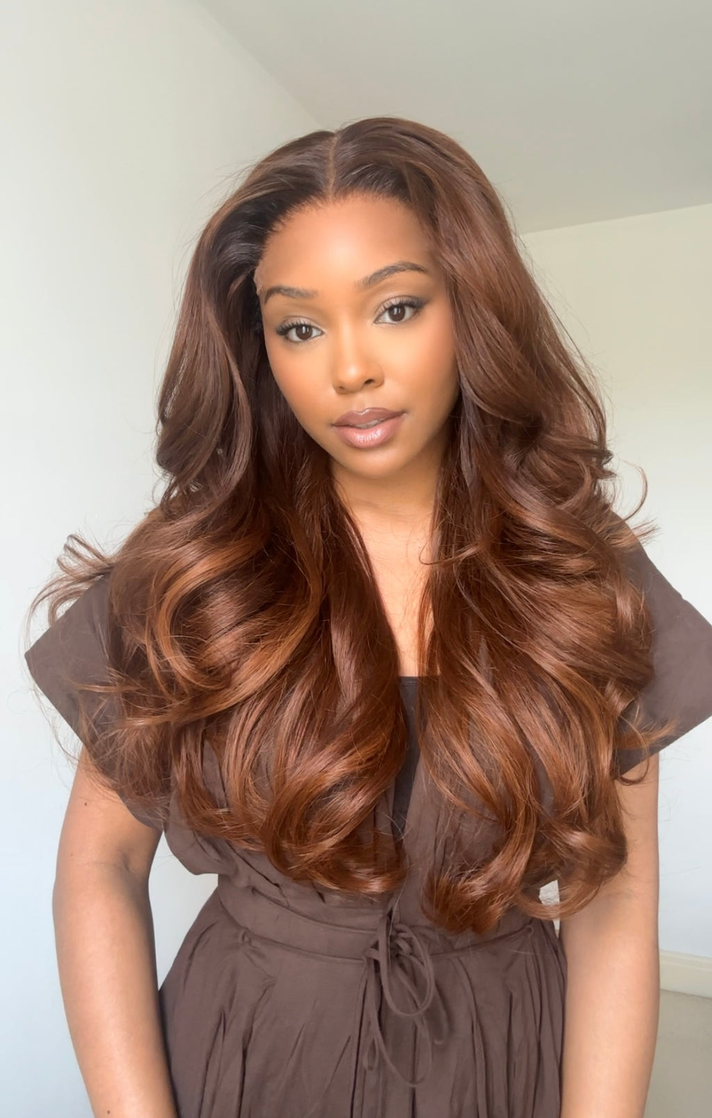 GEORGINA - COPPER 5x5 HD WIG - READY TO SHIP | MEDIUM CAP