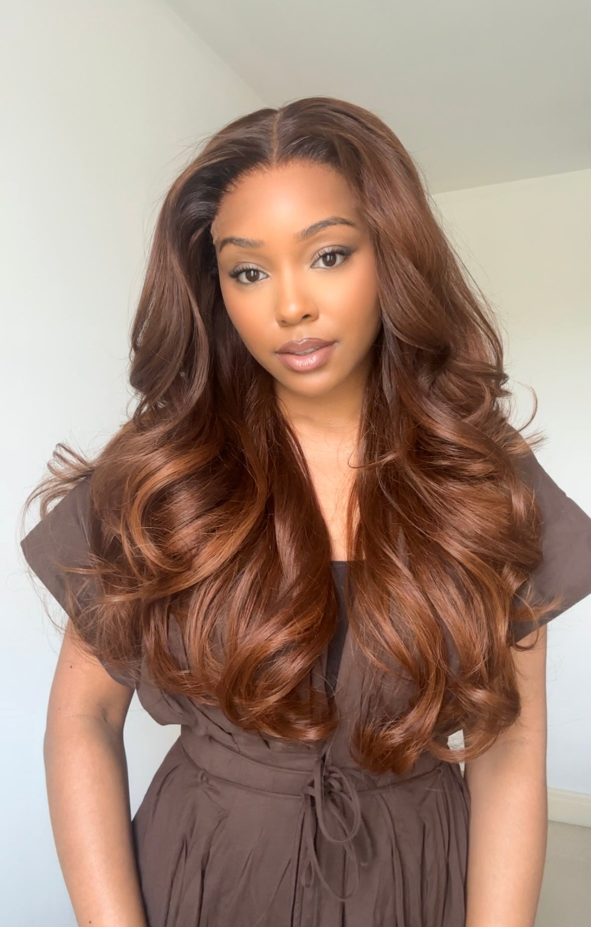 GEORGINA - COPPER 5x5 HD WIG - READY TO SHIP | MEDIUM CAP