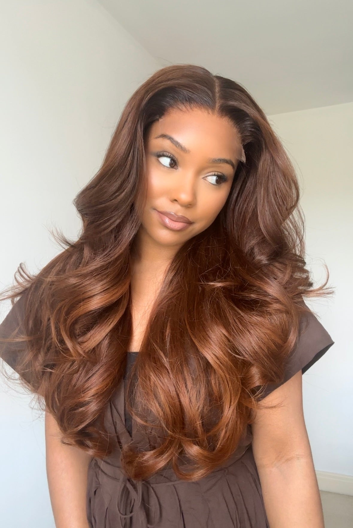 GEORGINA - COPPER 5x5 HD WIG - READY TO SHIP | MEDIUM CAP