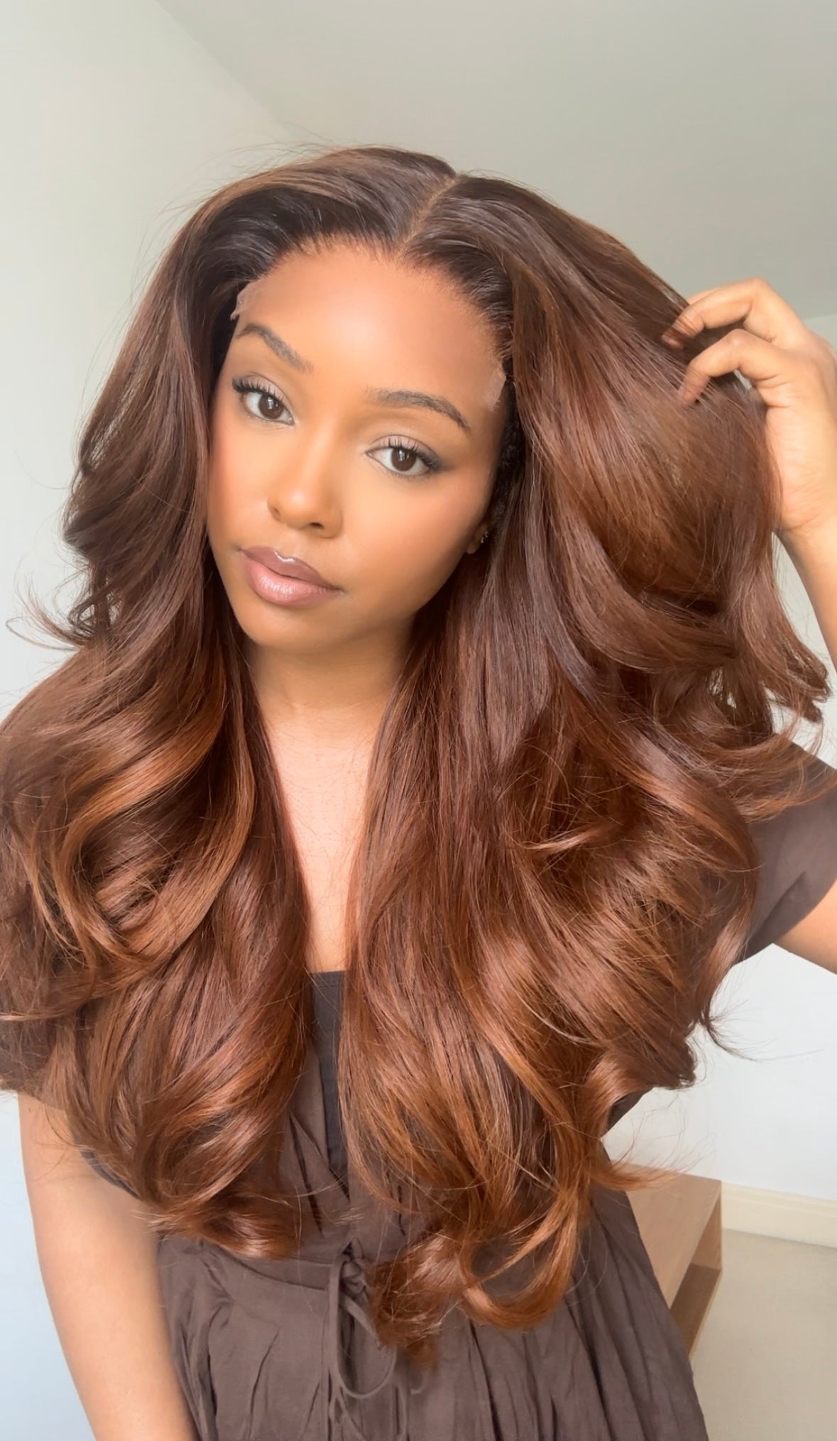 GEORGINA - COPPER 5x5 HD WIG - READY TO SHIP | MEDIUM CAP