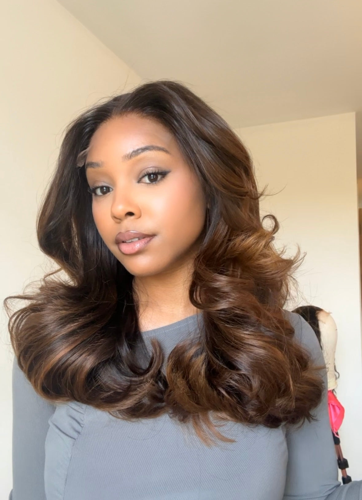 LAURA - 14" CHESTNUT 5x5 HD WIG - READY TO SHIP | SMALL CAP