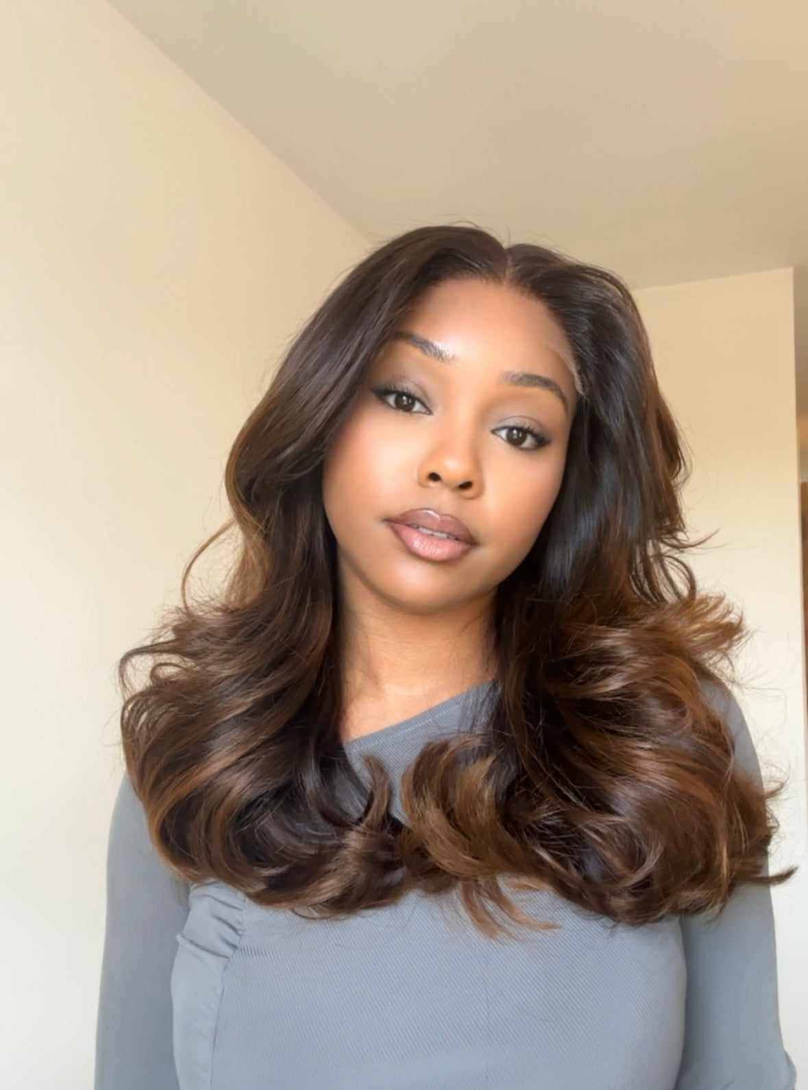 LAURA - 14" CHESTNUT 5x5 HD WIG - READY TO SHIP | SMALL CAP