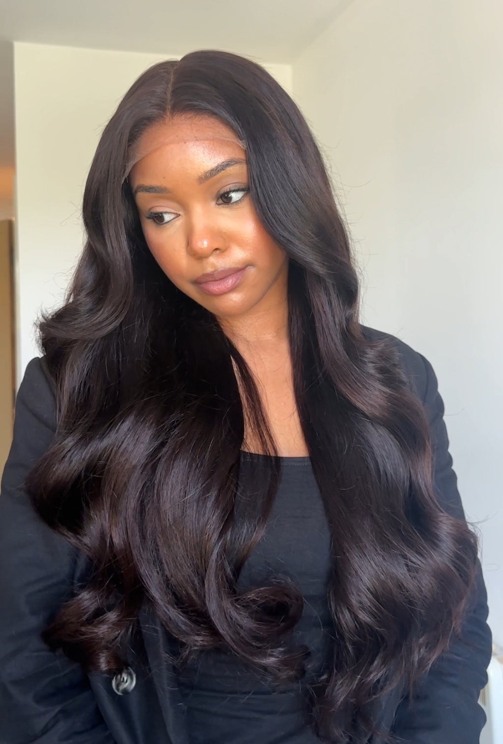 SOFT LAYERS (MAHOGANY GLOSS) - 20" 5x5 HD WIG - READY TO SHIP | SMALL CAP