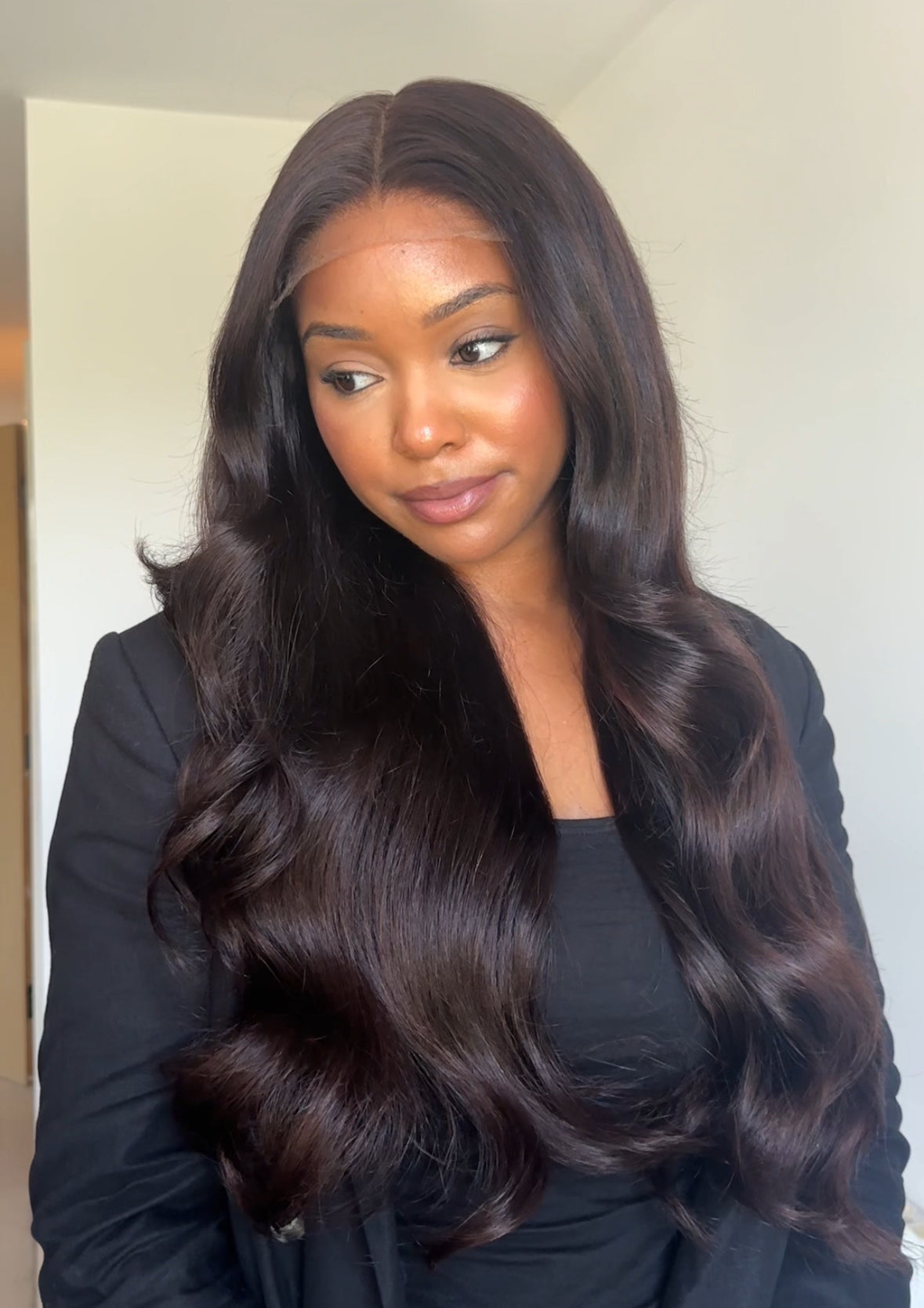 SOFT LAYERS (MAHOGANY GLOSS) - 20" 5x5 HD WIG - READY TO SHIP | SMALL CAP