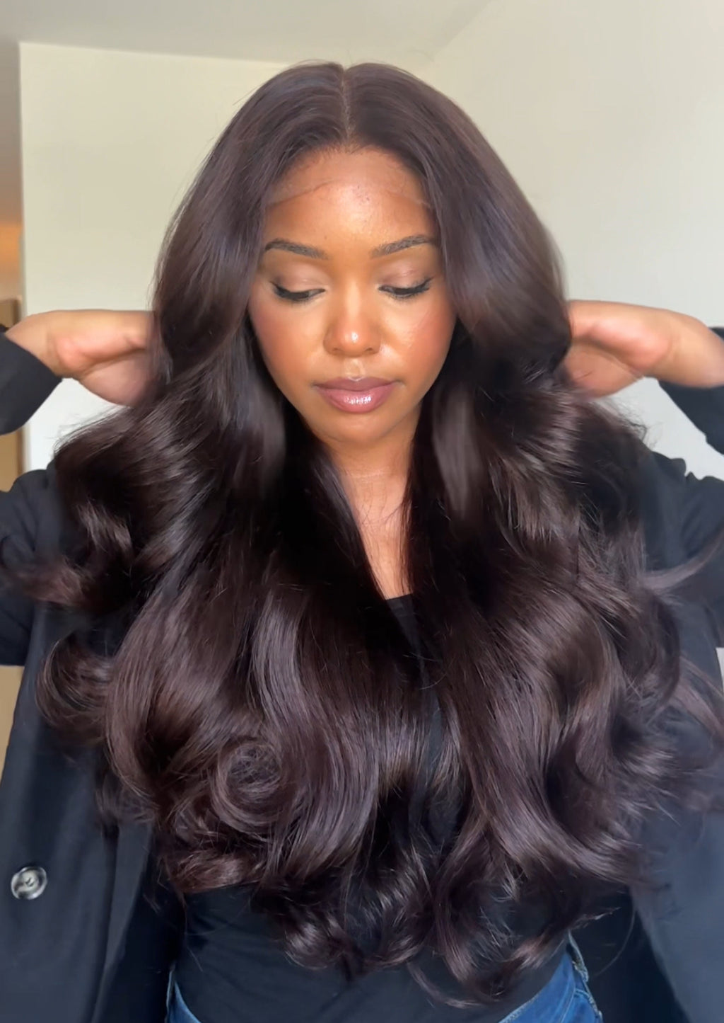 OLIVIA (MAHOGANY BROWN) - 20" 5x5 HD WIG - READY TO SHIP | LARGE CAP
