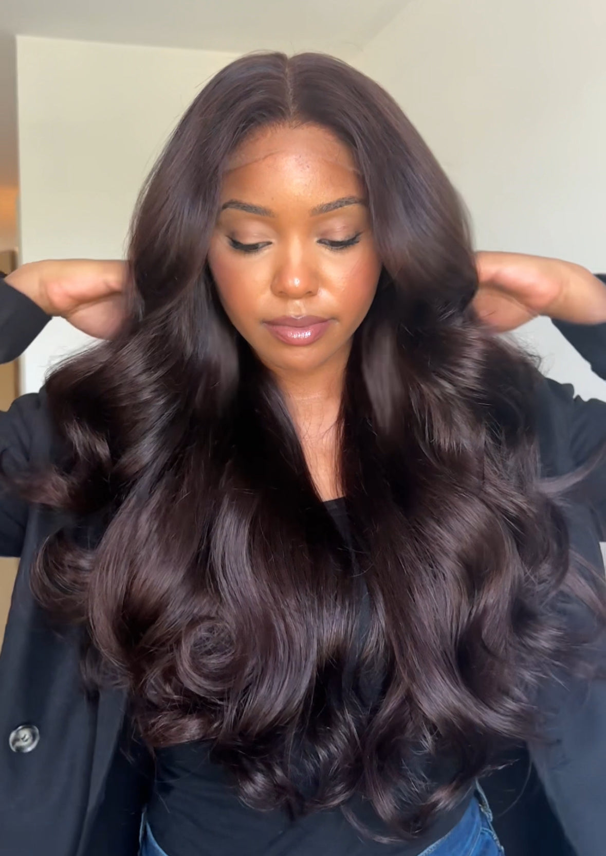 OLIVIA (MAHOGANY BROWN) - 20" 5x5 HD WIG - READY TO SHIP | LARGE CAP