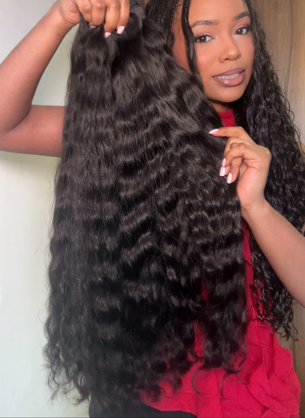 NEXT DAY SHIPPING: RAW INDIAN WAVY 24" BUNDLE x 3